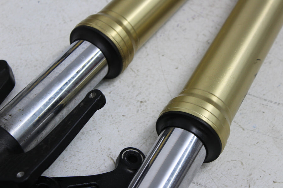 09-12 TRIUMPH STREET TRIPLE 675 FRONT FORKS SHOCK SUSPENSION SET PAIR