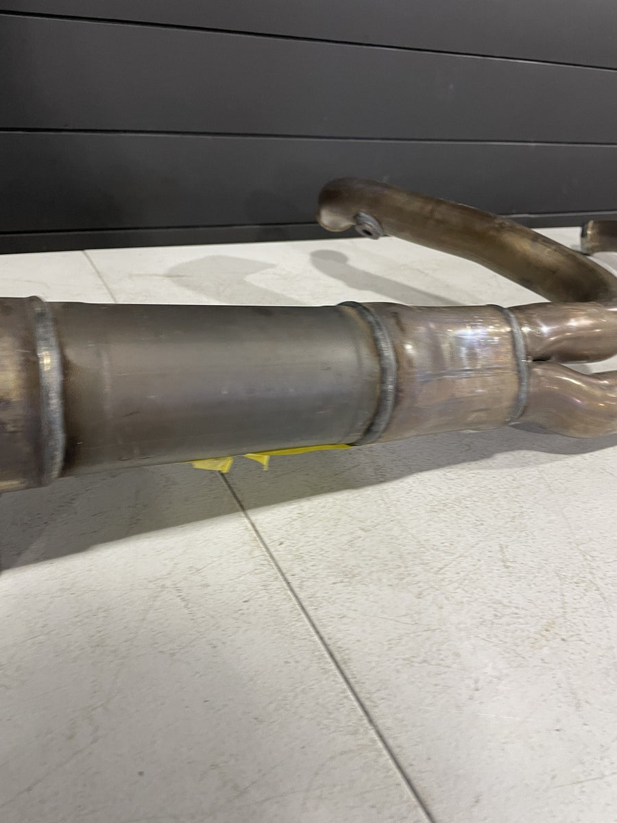 17-23 HARLEY-DAVIDSON STREET GLIDE FLHX EXHAUST HEADERS PIPES SHIELDS CROSSOVER