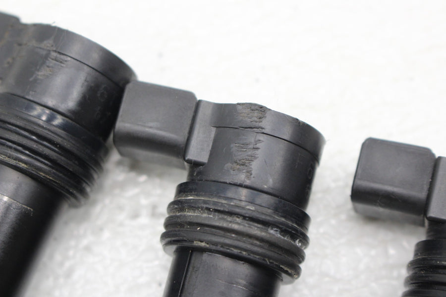 05 06 KAWASAKI NINJA ZX6R 636 IGNITION COILS COIL SPARK PLUG CAPS STICK SET