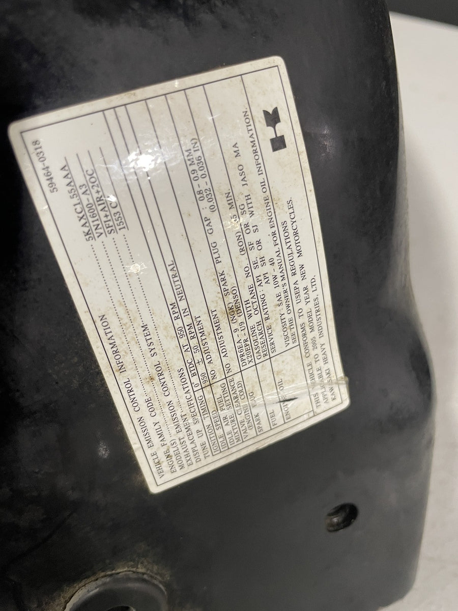 05-08 KAWASAKI VULCAN 1600  REAR BACK WHEEL FENDER MUD GUARD