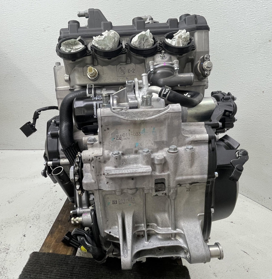 24-26 KAWASAKI NINJA ZX6R ZX636 COMPLETE ENGINE MOTOR CASES RUNS CLEAN NICE!
