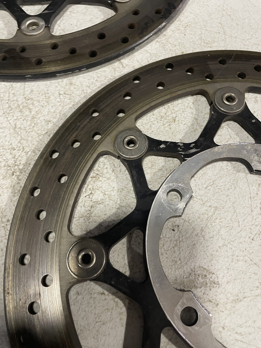 05-06 SUZUKI GSXR1000 FRONT LEFT RIGHT BRAKE ROTORS DISCS 59210-41G00