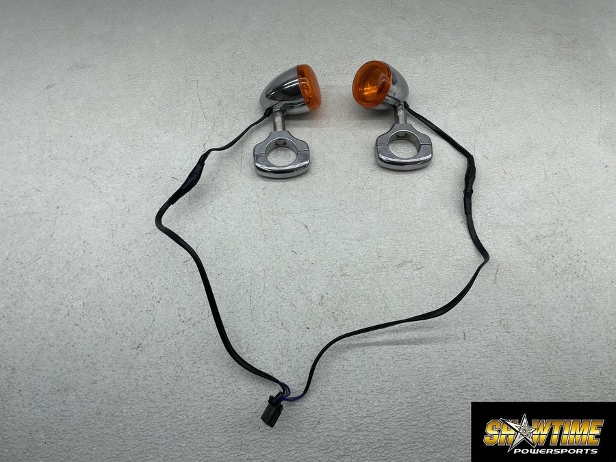 01-06 HARLEY-DAVIDSON SOFTAIL STANDARD FXSTI FRONT LEFT RIGHT TURN SIGNALS LIGHT