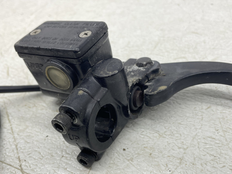 03-06 BOMBARDIER RALLY 200 LEFT RIGHT FRONT BRAKE CALIPERS MASTER CYLINDER