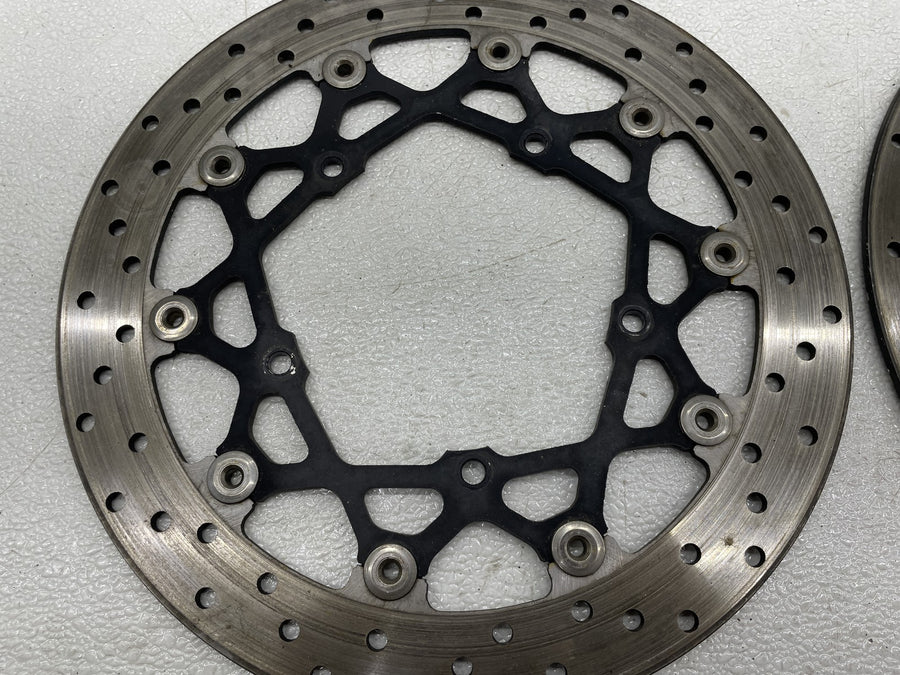 06-15 YAMAHA FZ1 FRONT LEFT RIGHT BRAKE ROTORS DISCS
