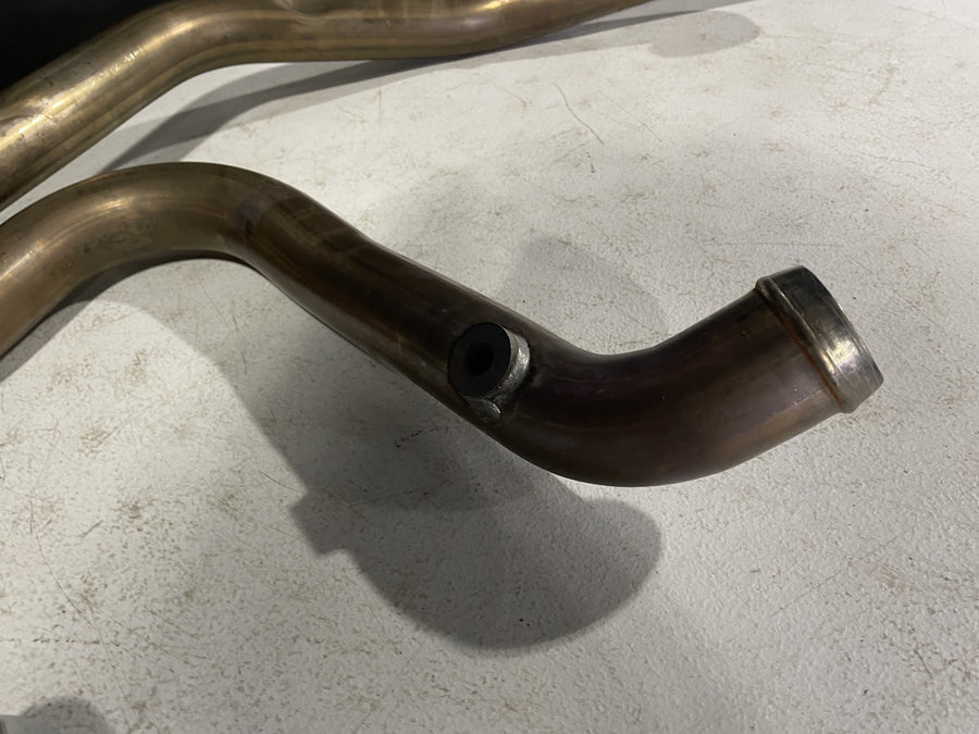 17-23 HARLEY-DAVIDSON STREET GLIDE FLHX EXHAUST HEADERS PIPES SHIELDS CROSSOVER
