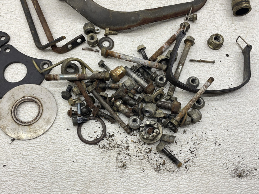 91-96 HONDA FOURTRAX 200 TRX200 TYPE II PARTS HARDWARE TIE RODS PEGS PEDAL MOUNT