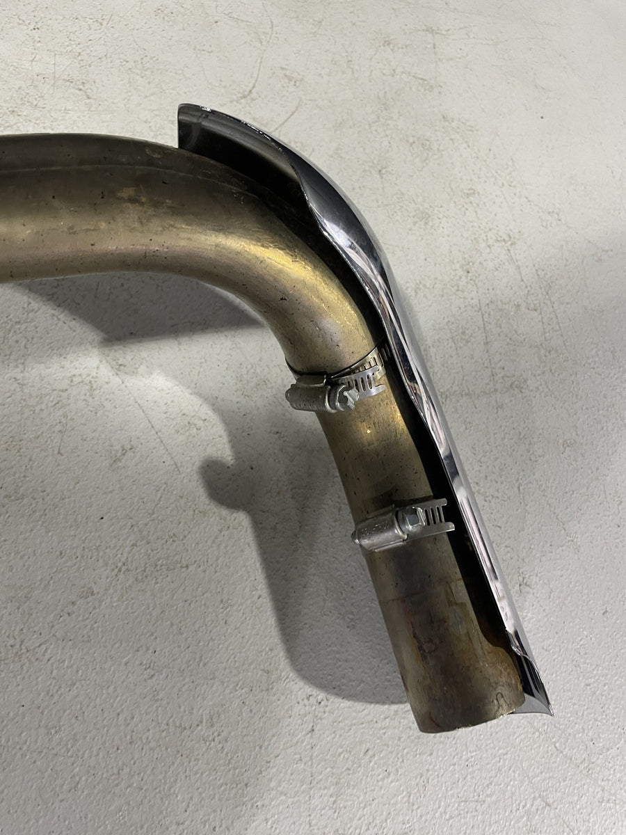 17-23 HARLEY-DAVIDSON STREET GLIDE FLHX EXHAUST HEADERS PIPES SHIELDS CROSSOVER