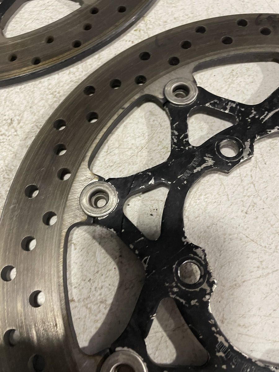 05-06 SUZUKI GSXR1000 FRONT LEFT RIGHT BRAKE ROTORS DISCS 59210-41G00