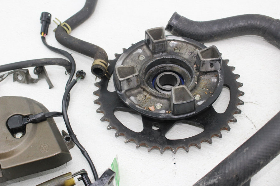 00-02 KAWASAKI NINJA ZX6R PARTS HARDWARE SPROCKET COVER THROTTLE PETCOCK BAR