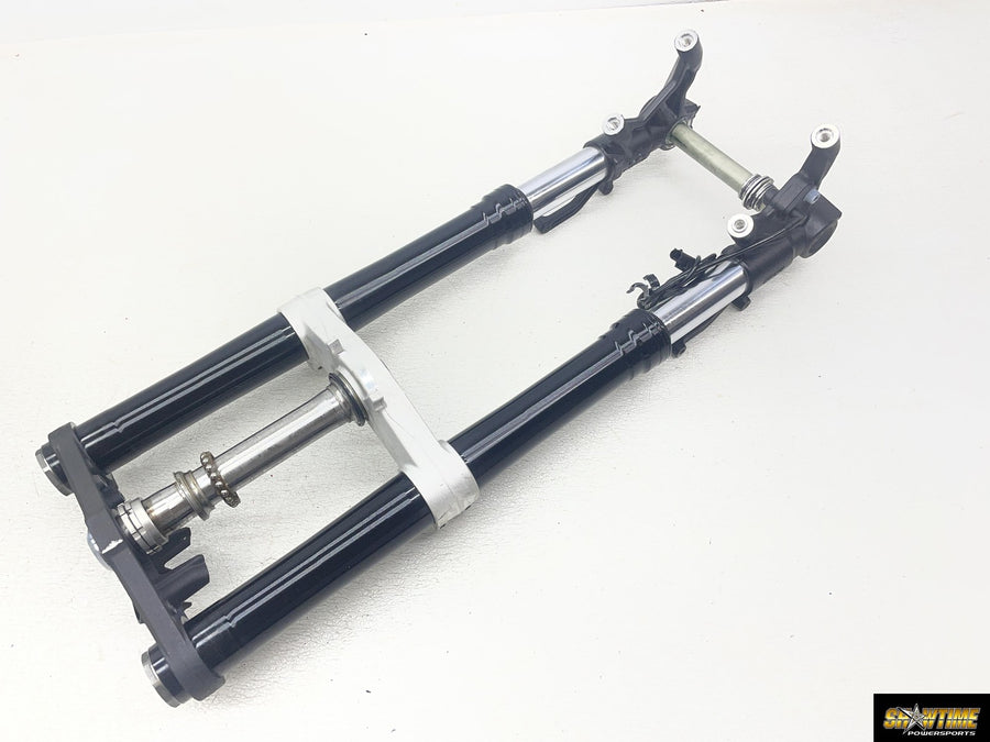 19-23 KAWASAKI NINJA ZX6R ZX636 FRONT END FORKS SUSPENSION TRIPLE TREE STRAIGHT