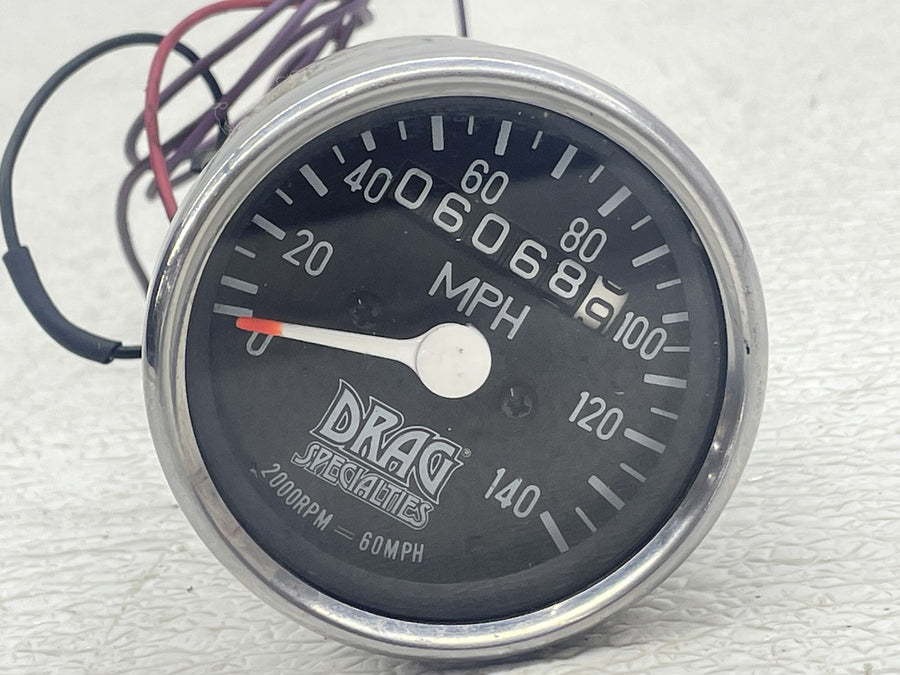87-92 HARLEY-DAVIDSON LOW RIDER FXLR DRAG SPECIALTIES GAUGE METER SPEEDMETER