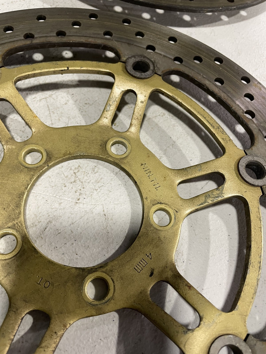 99-02 SUZUKI SV650 FRONT LEFT RIGHT BRAKE ROTORS DISCS