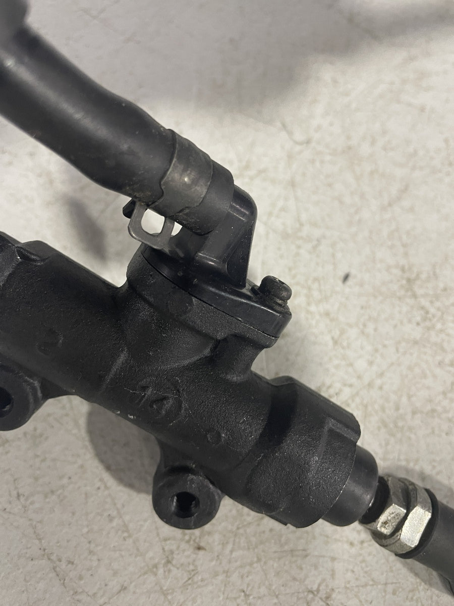 09-12 HONDA CBR600RR REAR BACK BRAKE MASTER CYLINDER W RESERVOIR