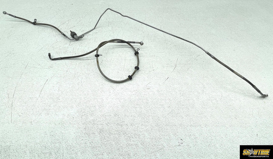 04-06 VICTORY KINGPIN BRAKE LINES HOSES HOSE LINE FRONT REAR SET