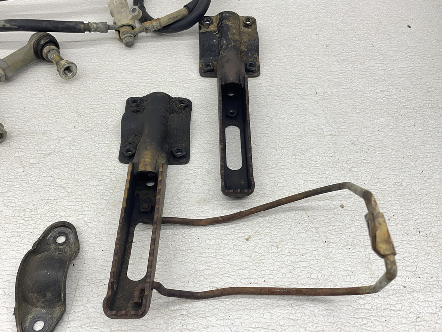 91-96 HONDA FOURTRAX 200 TRX200 TYPE II PARTS HARDWARE TIE RODS PEGS PEDAL MOUNT