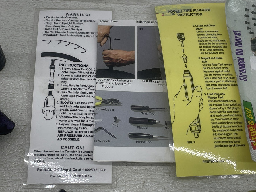 11-12 SUZUKI BANDIT GSX1250FA POCKET TIRE PLUG SET TOOL KIT
