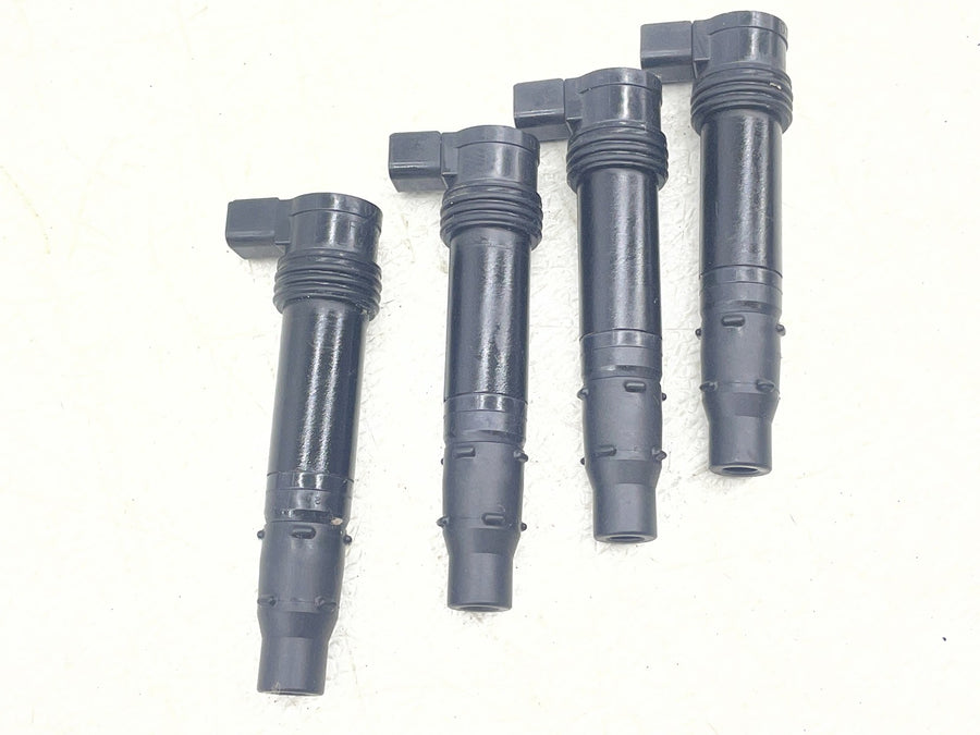 19-23 KAWASAKI NINJA ZX6R ZX636 IGNITION COILS COIL SPARK PLUG CAPS STICK SET