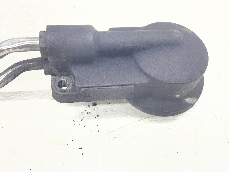 99-01 HARLEY-DAVIDSON SOFTAIL FAT BOY FLSTF ENGINE OIL FILTER MOUNT W/ LINES