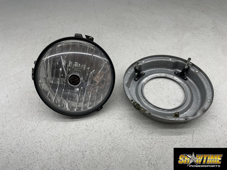 07-11 HARLEY-DAVIDSON STREET GLIDE FLHX SINGLE HEADLIGHT HEAD LAMP LIGHT