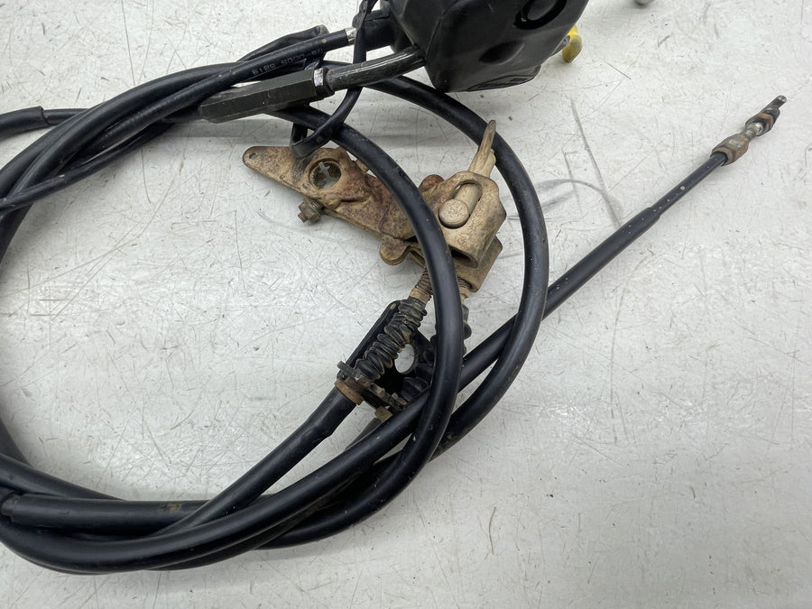 05-09 KAWASAKI BRUTE FORCE 750 KVF750 CLUTCH LEVER PERCH MOUNT BRACKET CABLE