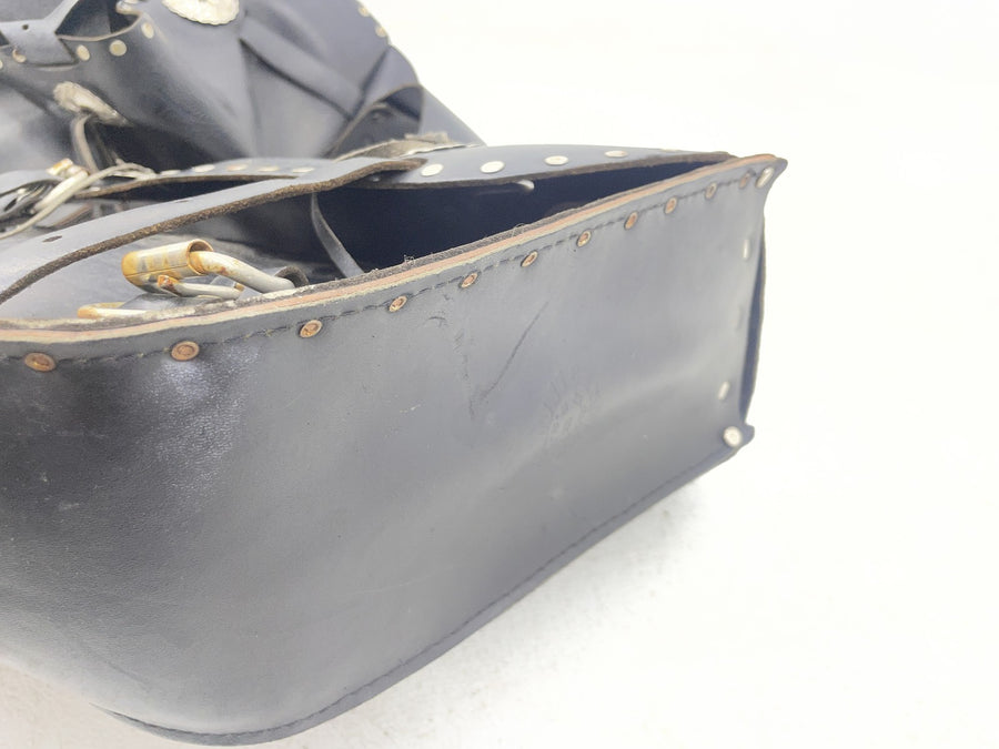 07-11 HARLEY-DAVIDSON SPORTSTER 1200 XL1200C LEATHER SADDLEBAGS SET PAIR