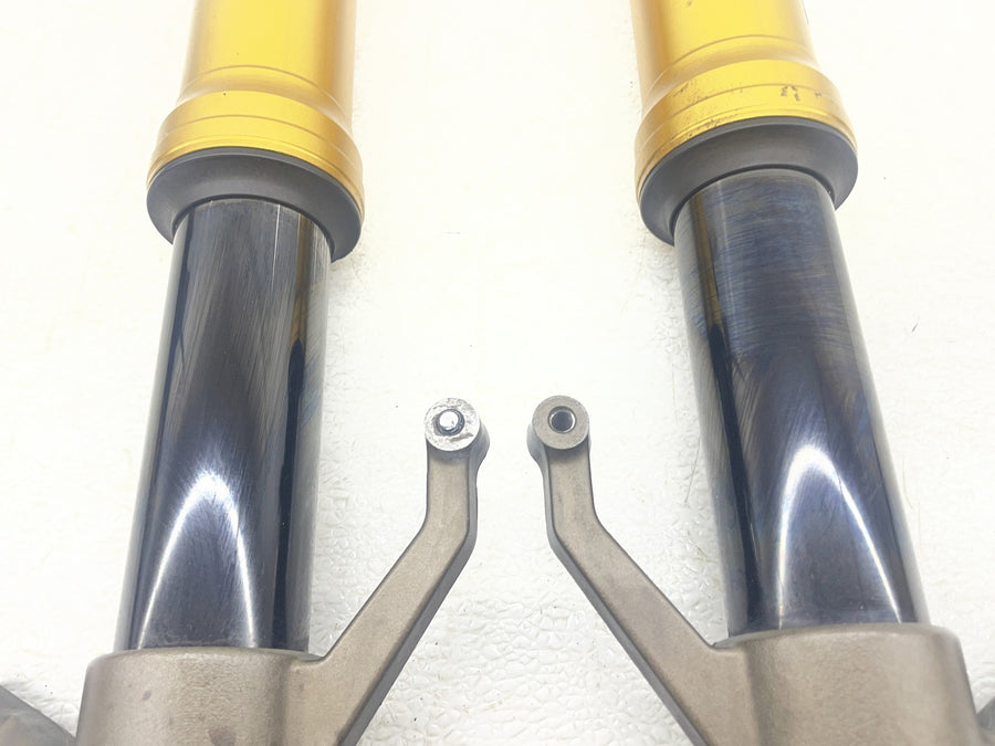 04-05 KAWASAKI NINJA ZX10R FRONT FORKS SHOCK SUSPENSION SET PAIR 44013-0005