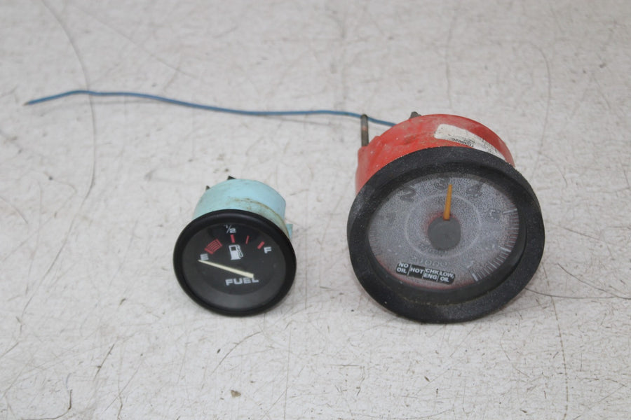 1987 JOHNSON 115 V4 OUTBOARD EVINRUDE TACH GAS FUEL GAUGE CLUSTER SET