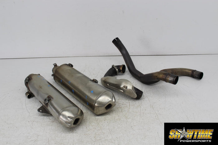 13-15 HUSQVARNA TR650 TERRA FULL EXHAUST SYSTEM HEADERS HEAD PIPE MUFFLER