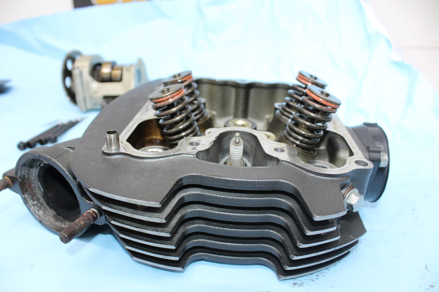 2007 YAMAHA V STAR 1300 XVS1300A ENGINE TOP END REAR CYLINDER HEAD CAMS VALVES