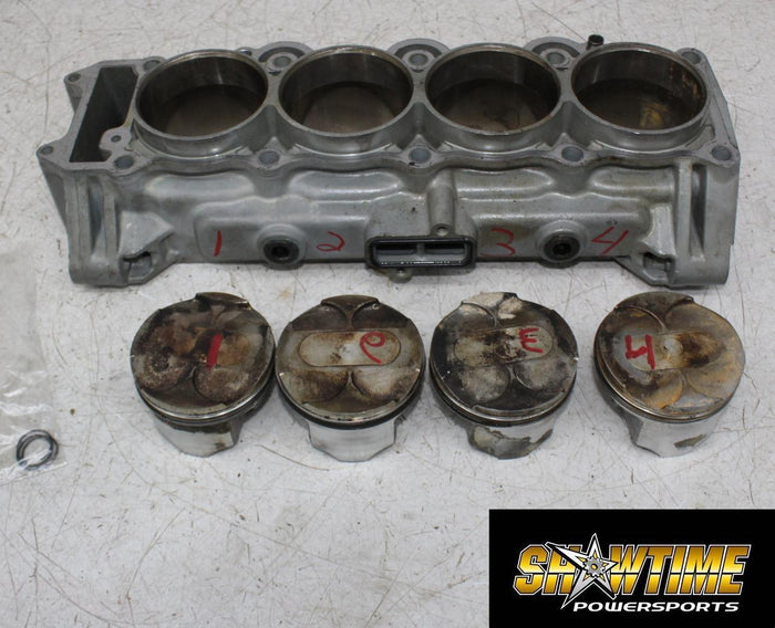 00-01 KAWASAKI NINJA ZX9R ZX9 ENGINE MOTOR CYLINDER JUG PISTONS BLOCK (SEE DESCP