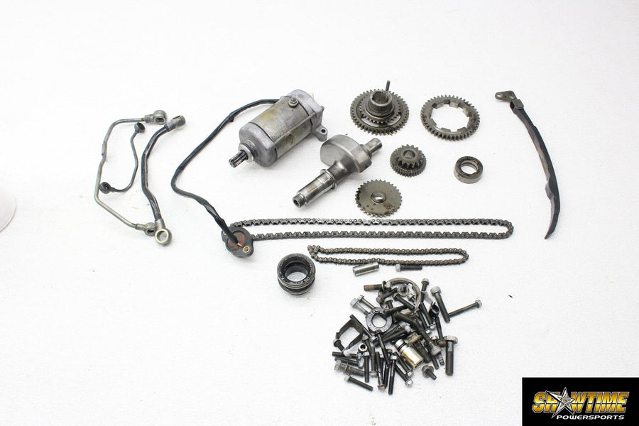 02-08 YAMAHA GRIZZLY 660 ENGINE MOTOR PARTS HARDWARE STARTER BALANCE GEAR CHAIN