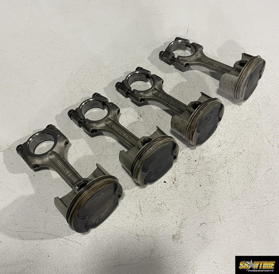 01-02 SUZUKI GSXR1000 ENGINE MOTOR BLOCK PISTONS 12111-40F00-0F0 12160-40F00