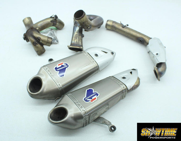 14-15 DUCATI 899 PANIGALE TERMIGNONI EXHAUST PIPE MUFFLER SLIP ON CAN SILENCER