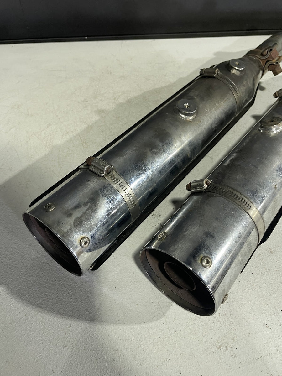 13-17 HARLEY-DAVIDSON SOFTAIL BREAKOUT MUFFLER EXHAUST SILENCER HEADERS SHIELDS