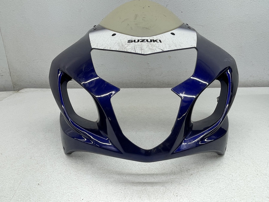 04-05 SUZUKI GSXR750 FRONT UPPER NOSE FAIRING COWL SHROUD WINDSHIELD