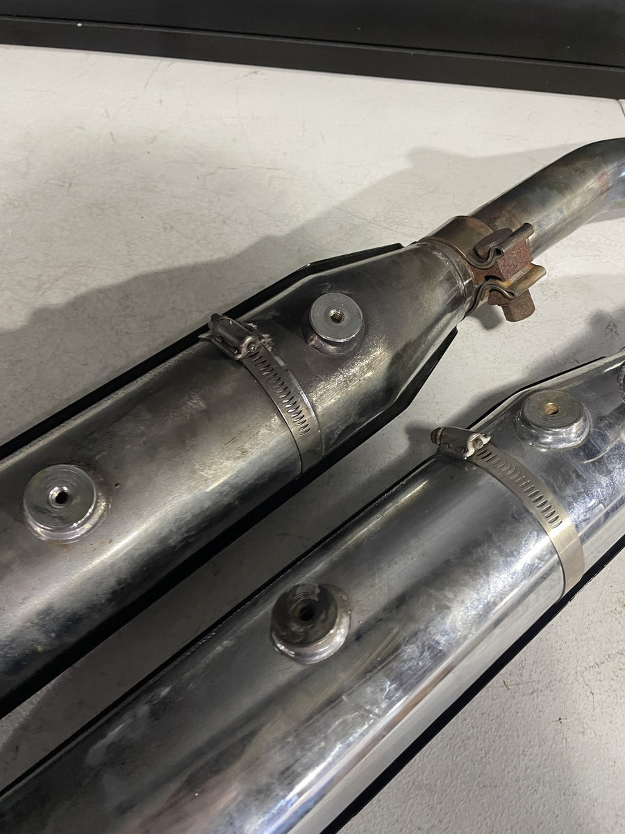 13-17 HARLEY-DAVIDSON SOFTAIL BREAKOUT MUFFLER EXHAUST SILENCER HEADERS SHIELDS