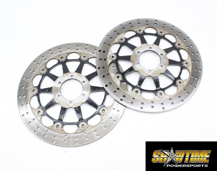 06-08 DUCATI MONSTER S2R 1000 FRONT LEFT RIGHT BRAKE ROTORS DISCS