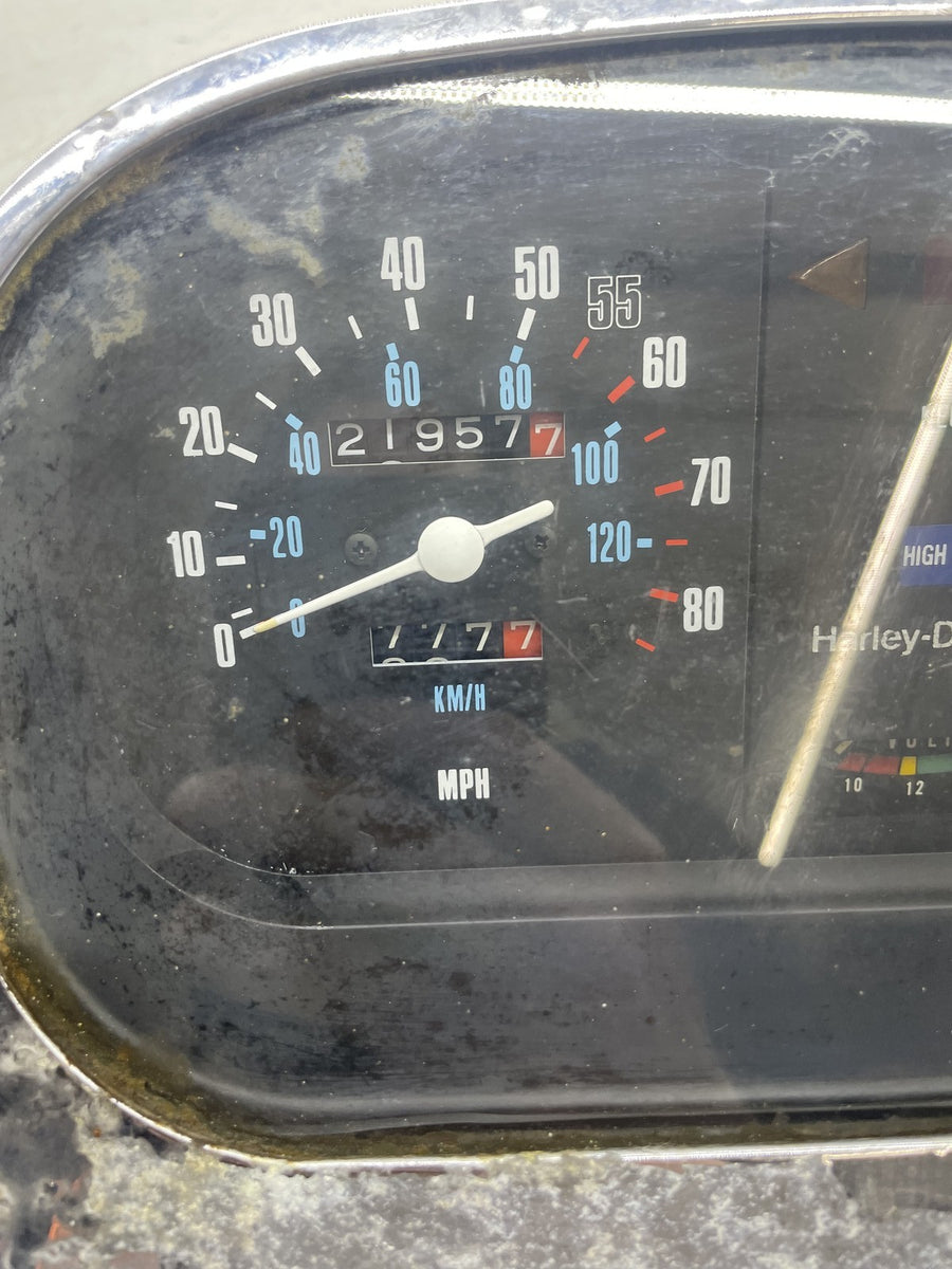 81 HARLEY-DAVIDSON TOUR GLIDE FLT GAUGES GAUGE METER SPEEDO TACH 21K