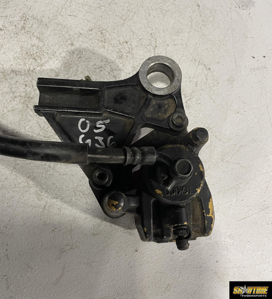05-06 KAWASAKI NINJA ZX6R ZX636C REAR BACK BRAKE CALIPER W MOUNT BRACKET