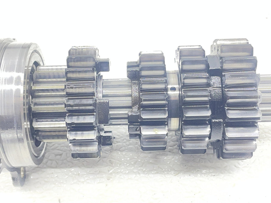 08-16 YAMAHA YZF R6 L ENGINE TRANSMISSION GEARS OUTPUT MAIN SHAFT DRUM