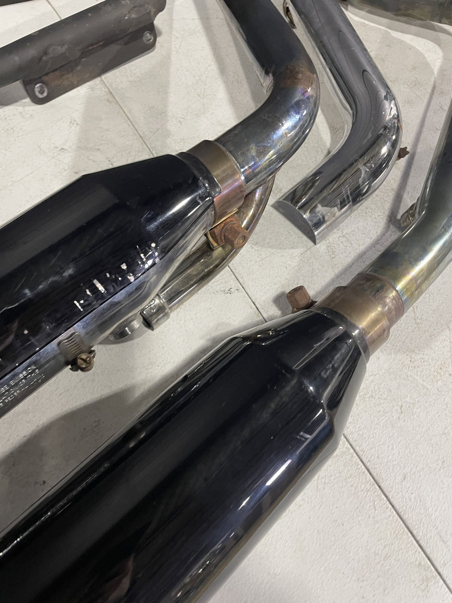 13-17 HARLEY-DAVIDSON SOFTAIL BREAKOUT MUFFLER EXHAUST SILENCER HEADERS SHIELDS
