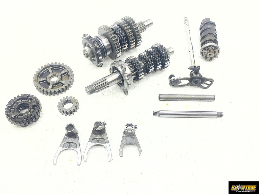 08-16 YAMAHA YZF R6 L ENGINE TRANSMISSION GEARS OUTPUT MAIN SHAFT DRUM
