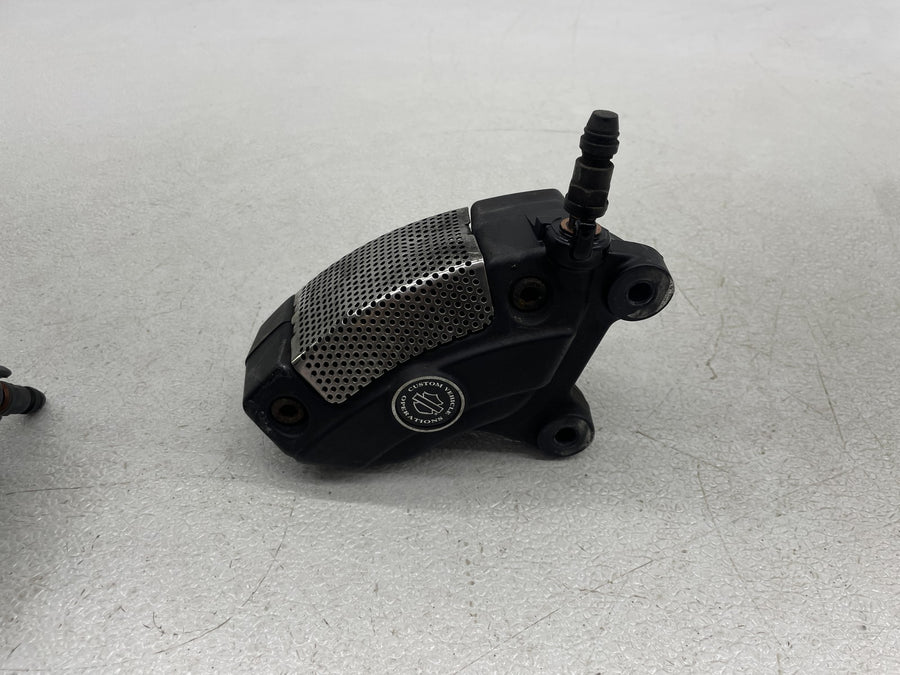 13 HARLEY-DAVIDSON ROAD GLIDE CVO CUSTOM RIGHT LEFT FRONT BRAKE CALIPERS PAIR