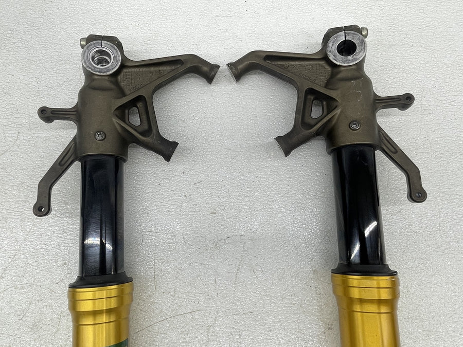 04-05 KAWASAKI NINJA ZX10R FRONT FORKS SHOCK SUSPENSION SET PAIR 44013-0005