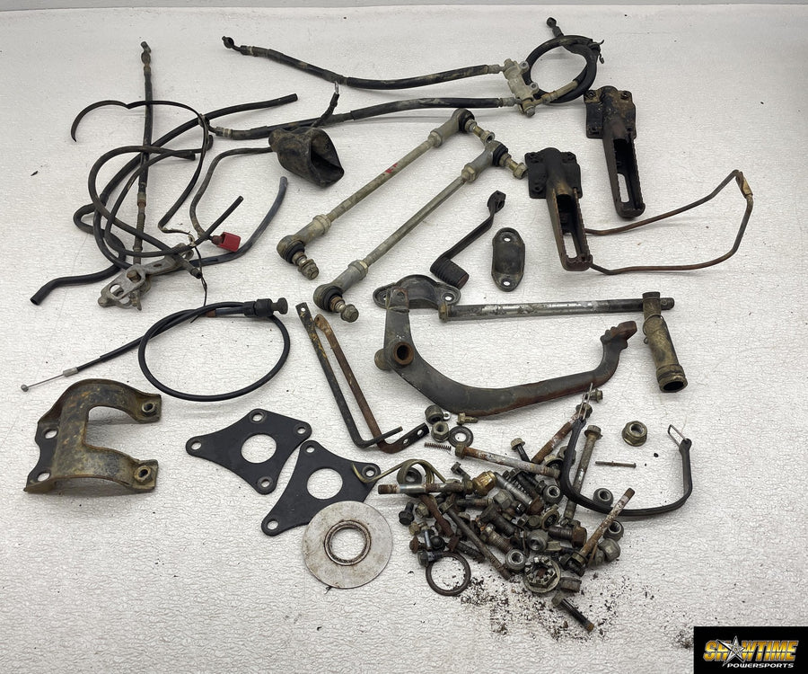 91-96 HONDA FOURTRAX 200 TRX200 TYPE II PARTS HARDWARE TIE RODS PEGS PEDAL MOUNT